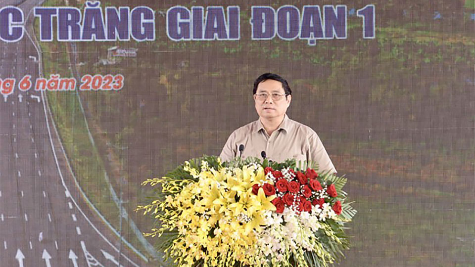 Thủ tướng Phạm Minh Chính dự Lễ khởi công tuyến cao tốc Châu Đốc - Cần Thơ - Sóc Trăng giai đoạn 1