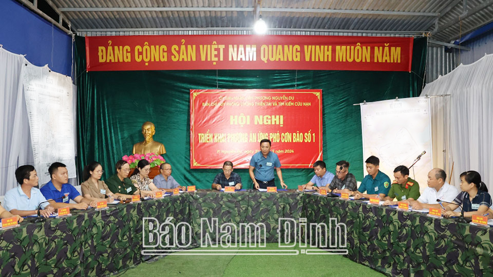 Thành phố Nam Định diễn tập phòng chống thiên tai - tìm kiếm cứu nạn năm 2024