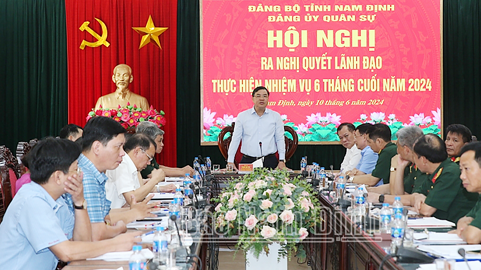 Đảng ủy Quân sự tỉnh ra Nghị quyết lãnh đạo thực hiện nhiệm vụ 6 tháng cuối năm 2024