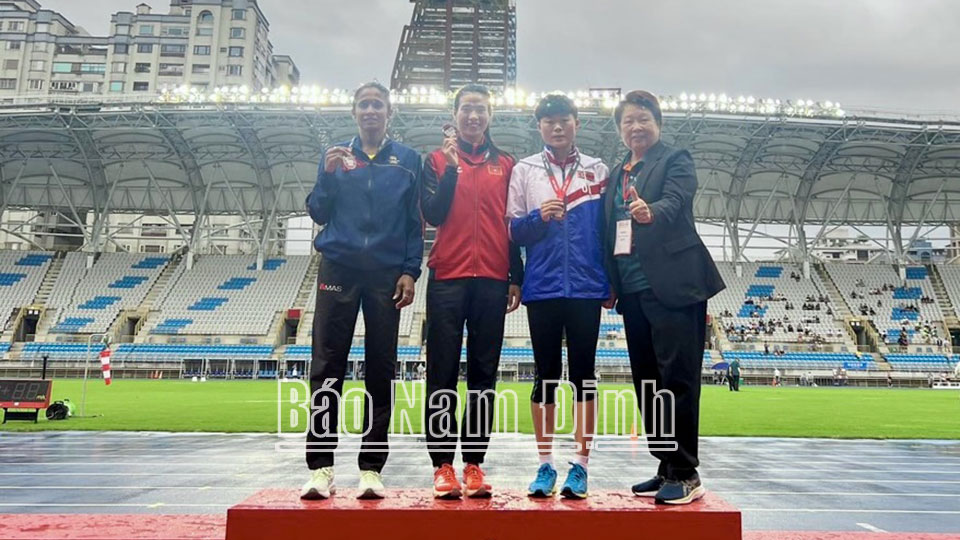 4 vận động viên điền kinh Nam Định đạt thành tích cao tại 2 giải thể thao quốc tế năm 2024