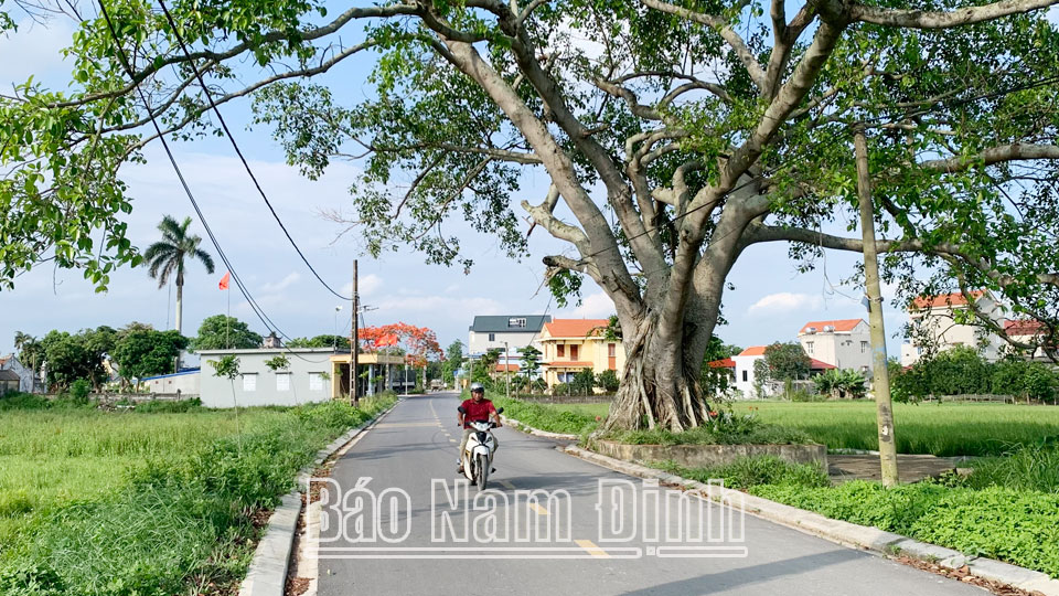 Hệ thống đường giao thông xã Mỹ Thắng được đầu tư cứng hóa đảm bảo đạt tiêu chí nông thôn mới kiểu mẫu.