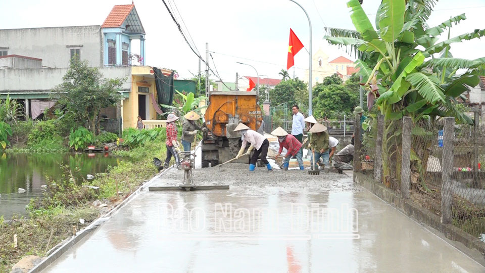 Mặt trận Tổ quốc Xuân Trường vận động nhân dân xây dựng nông thôn mới nâng cao, kiểu mẫu