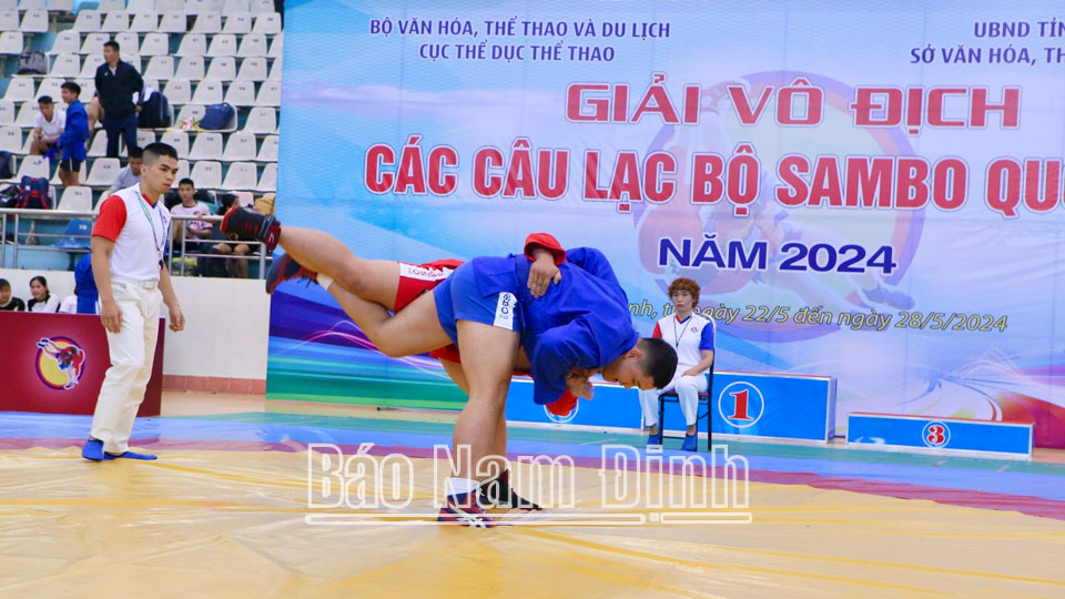 Giải Vô địch các câu lạc bộ Sambo quốc gia năm 2024 tổ chức tại tỉnh Nam Định.