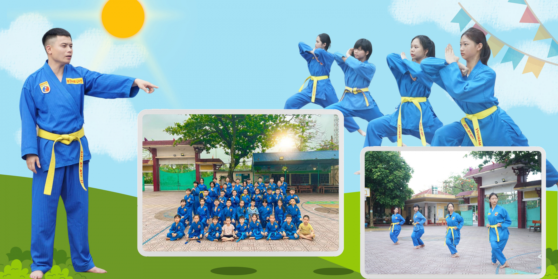 Lớp võ Vovinam Phú Quý Đường tại Trung tâm Văn hoá, Thể thao, Thanh thiếu niên tỉnh đã thu hút nhiều thanh, thiếu niên tham gia.