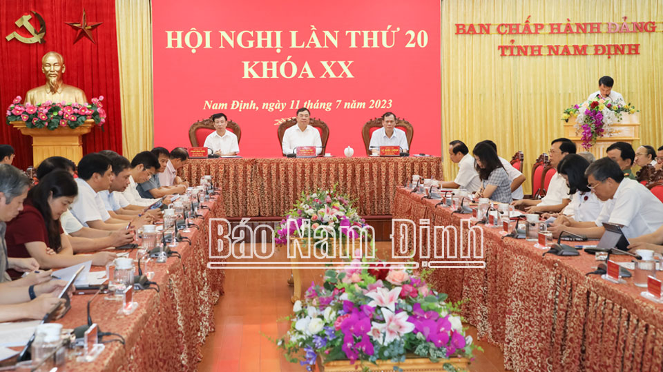 Hội nghị lần thứ 20 Ban Chấp hành Đảng bộ tỉnh khóa XX