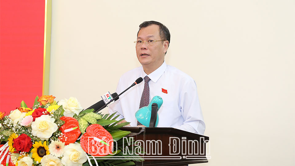 Phát biểu bế mạc kỳ họp của đồng chí Lê Quốc Chỉnh, Phó Bí thư Thường trực Tỉnh ủy, Chủ tịch HĐND tỉnh