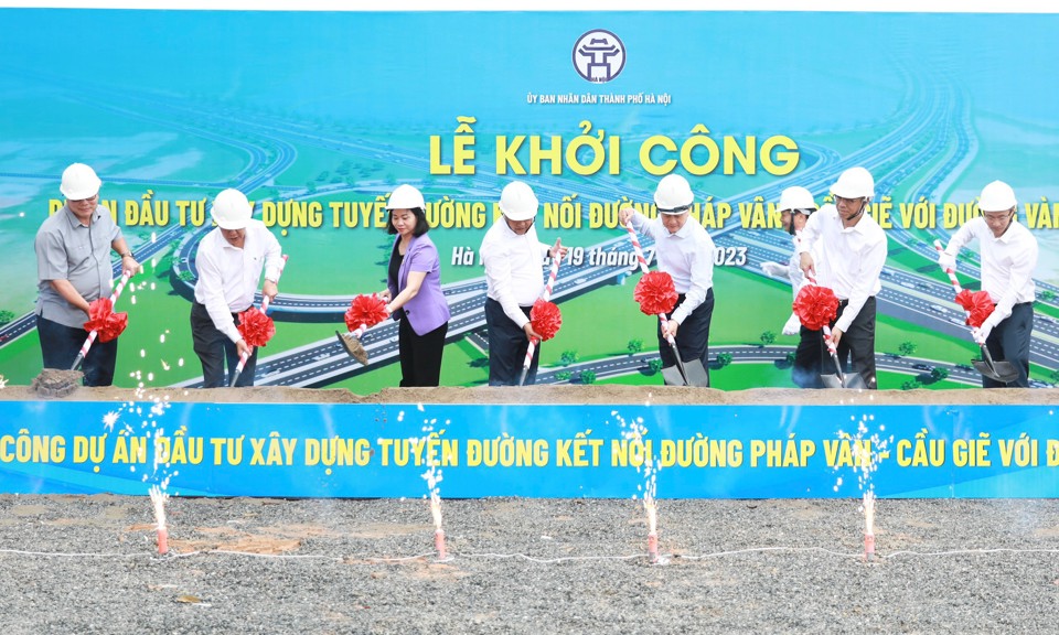 Hà Nội: Khởi công tuyến đường kết nối cao tốc Pháp Vân - Cầu Giẽ với Vành đai 3