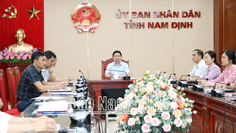 Quang cảnh hội thảo tại điểm cầu Nam Định.