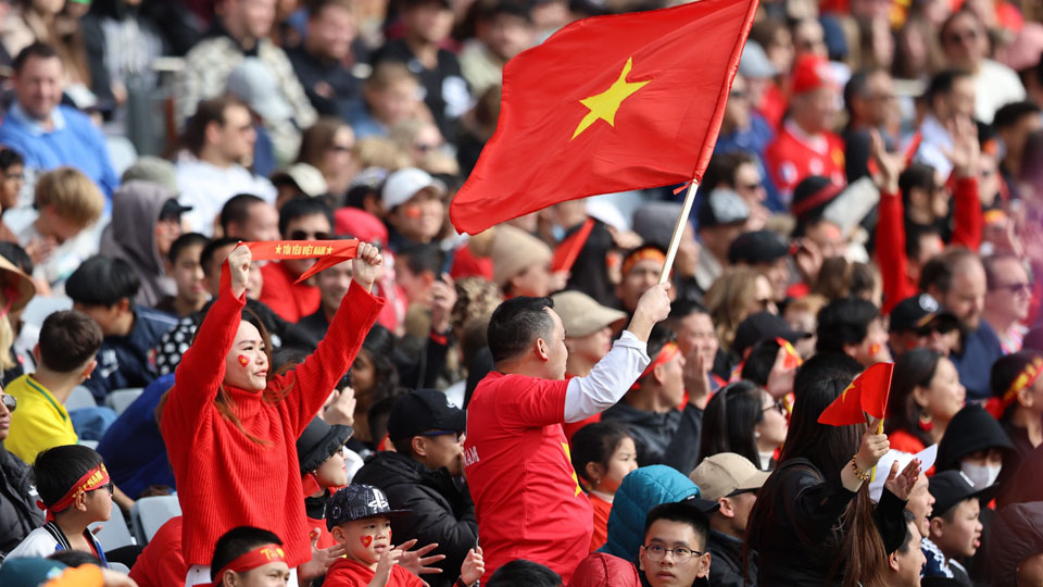 Cổ động viên Việt Nam là những người cũng đóng góp vào con số kỷ lục người xem tại World Cup nữ 2023.