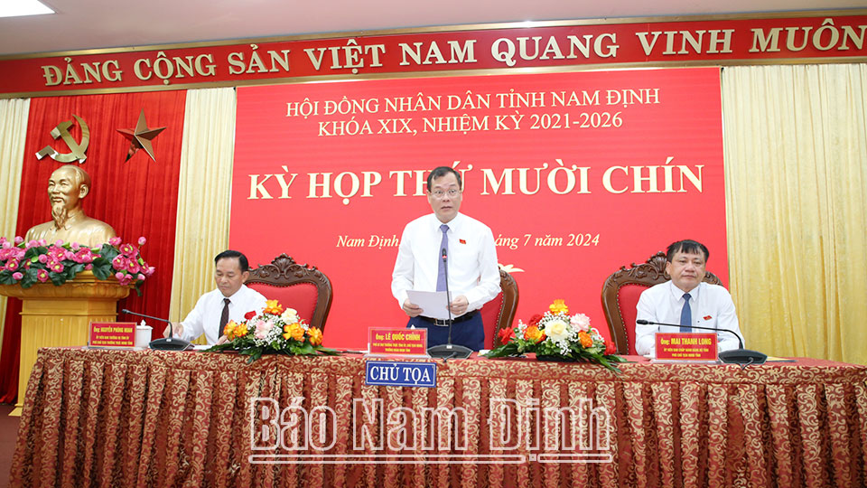 Ngày làm việc thứ hai, Kỳ họp thứ mười chín, HĐND tỉnh khóa XIX