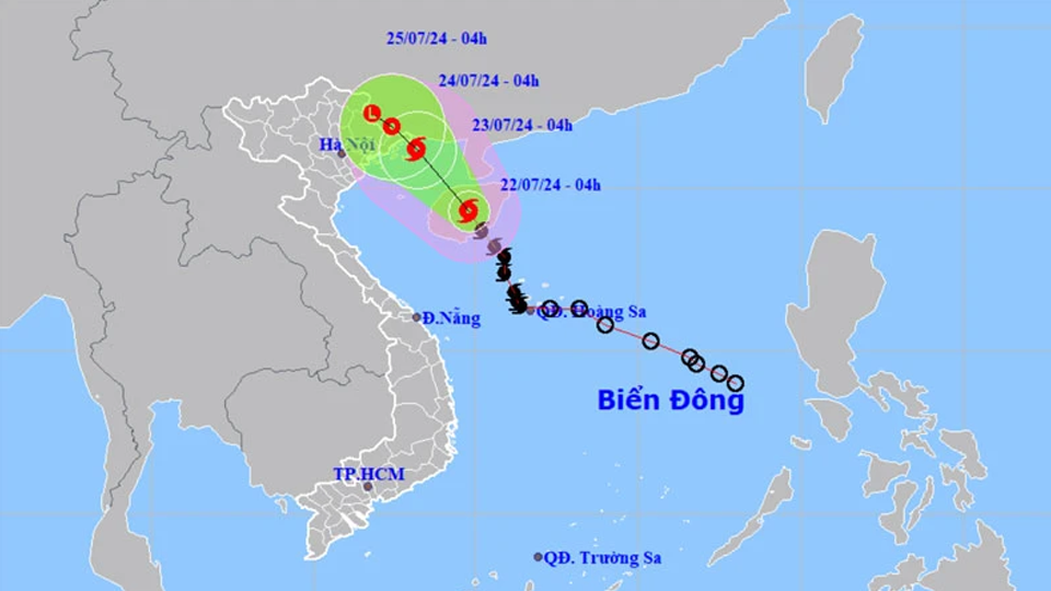 Công điện của Chủ tịch UBND tỉnh về việc triển khai các biện pháp ứng phó với bão số 2 năm 2024