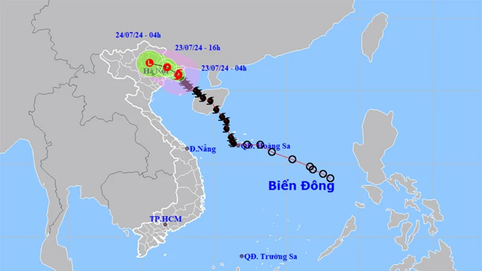 Bão số 2 gây mưa rất to