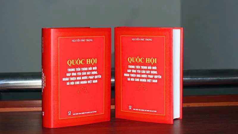 Cuốn sách “Quốc hội trong tiến trình đổi mới đáp ứng yêu cầu xây dựng, hoàn thiện Nhà nước pháp quyền xã hội chủ nghĩa Việt Nam” của Tổng Bí thư Nguyễn Phú Trọng tiếp tục định hướng cho Quốc hội không ngừng đổi mới và phát triển