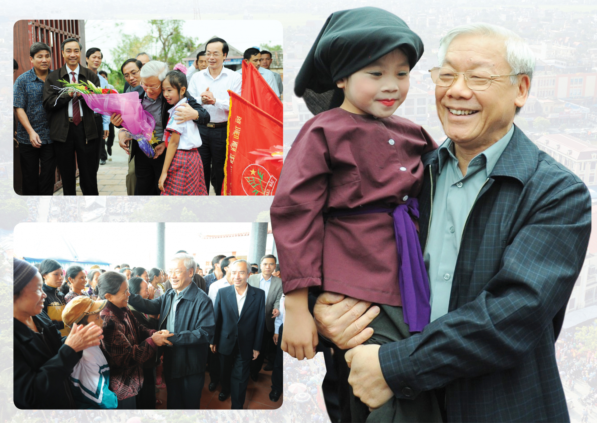 Tổng Bí thư Nguyễn Phú Trọng dự Ngày hội Đại đoàn kết toàn dân tộc tại khu dân cư xóm 4, xã Hải Bắc.