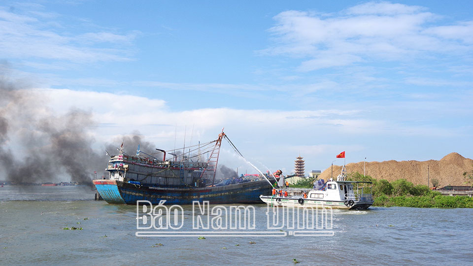 Bộ đội Biên phòng tỉnh diễn tập phòng, chống thiên tai và tìm kiếm cứu nạn năm 2024.