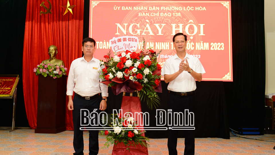 Phường Lộc Hòa tổ chức ngày hội toàn dân bảo vệ an ninh Tổ quốc năm 2023