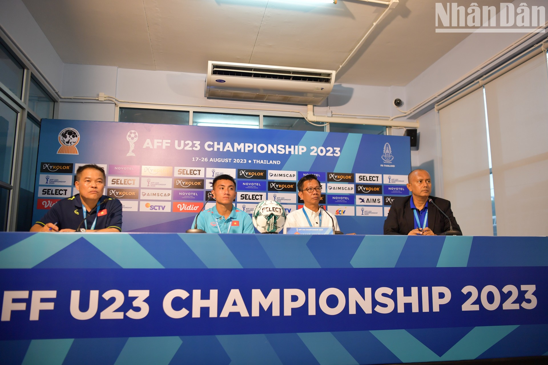 Họp báo sau trận U23 Việt Nam gặp U23 Lào tại giải vô địch U23 Đông Nam Á 2023.