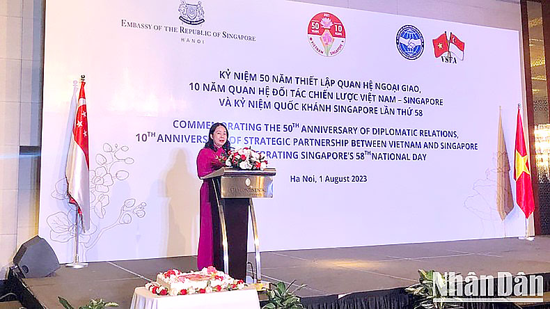 Phó Chủ tịch nước Võ Thị Ánh Xuân phát biểu tại lễ kỷ niệm.