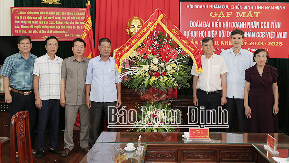 Gặp mặt Đoàn đại biểu dự Đại hội đại biểu Hiệp hội Doanh nhân Cựu chiến binh Việt Nam lần thứ III