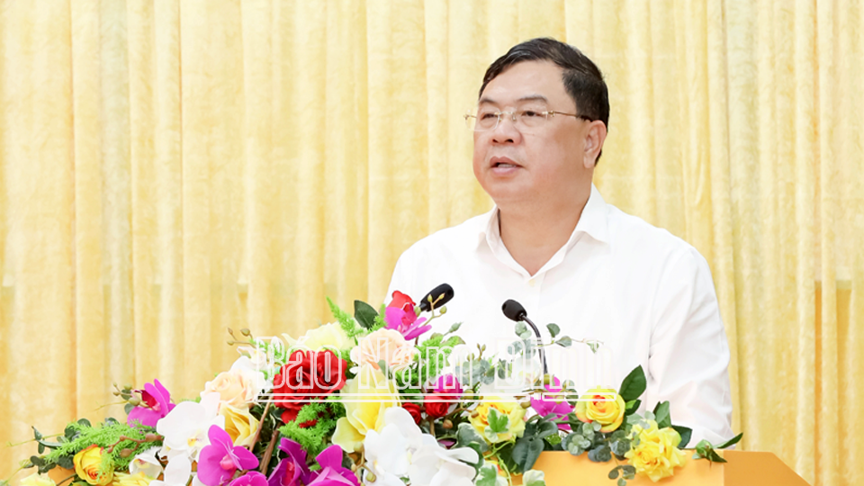 Thông báo kết luận của đồng chí Bí thư Tỉnh ủy tại cuộc họp Ban Chỉ đạo giải phóng mặt bằng phục vụ phát triển kinh tế - xã hội tỉnh Nam Định giai đoạn 2022-2025