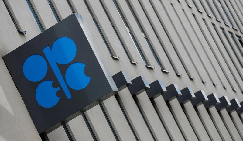 Biểu trưng của OPEC tại trụ sở chính ở Vienna, Áo tháng 6-2018.
Ảnh minh họa: Reuters