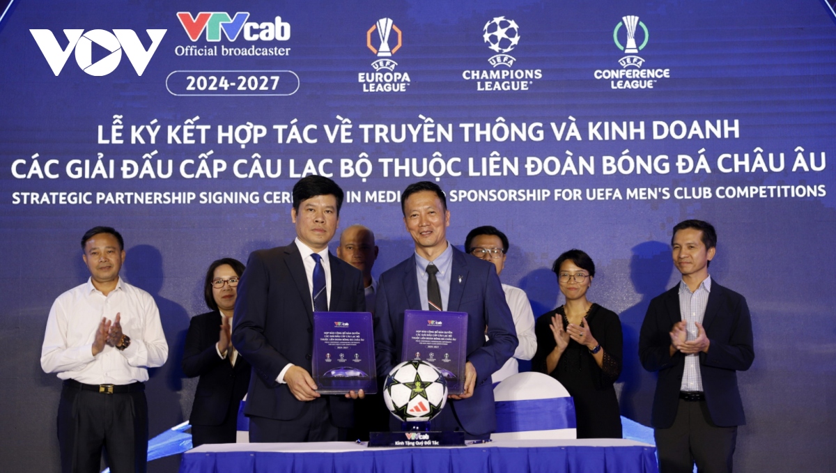 Ký kết hợp tác giữa VTVcab và các đối tác. 