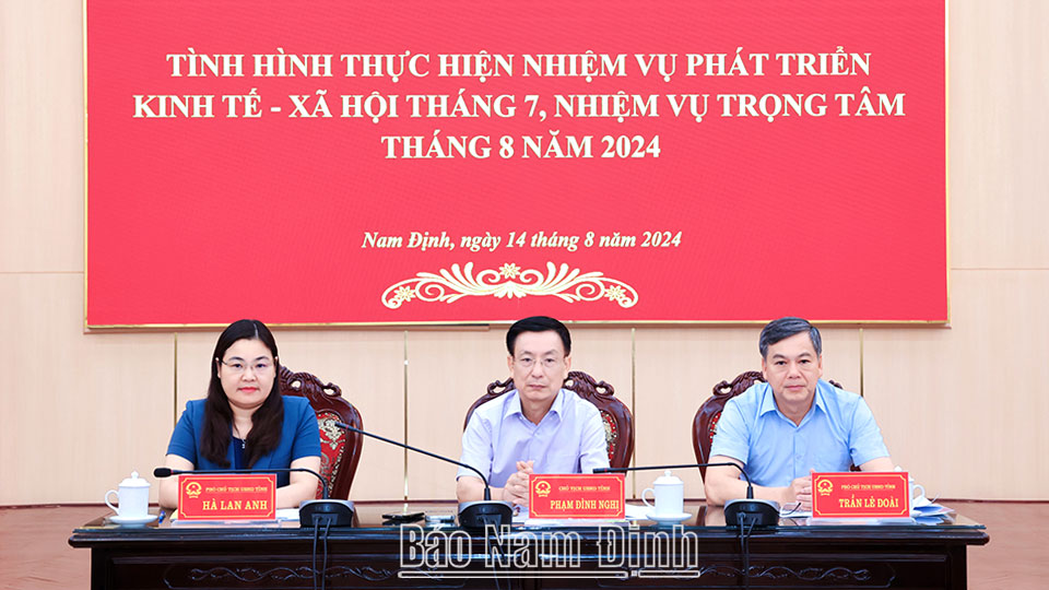 UBND tỉnh triển khai nhiệm vụ trọng tâm tháng 8