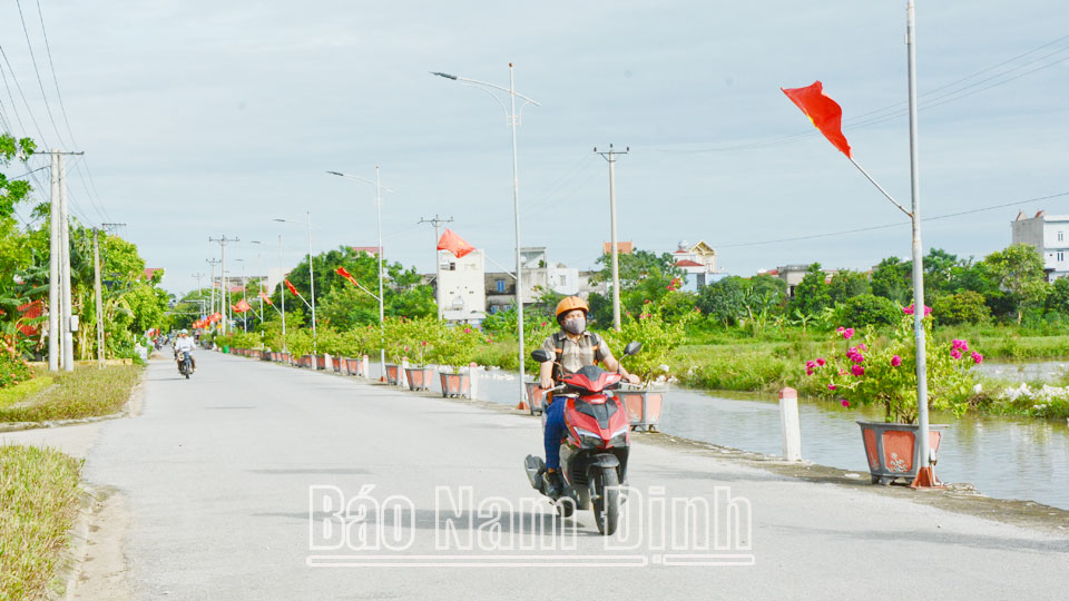 Diện mạo nông thôn mới xã Trực Chính.