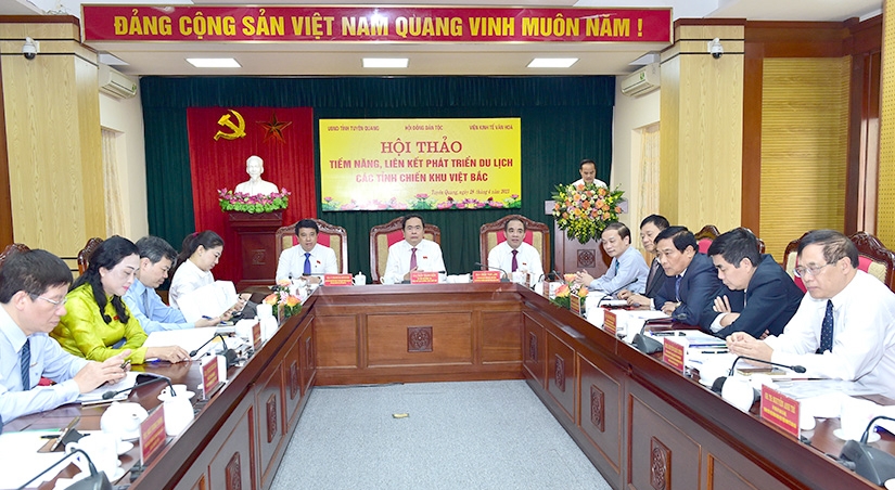 Hội thảo “Tiềm năng, nguồn lực và hiện trạng liên kết phát triển du lịch các tỉnh Chiến khu Việt Bắc tổ chức tại tỉnh Tuyên Quang vào tháng 4 – 2023