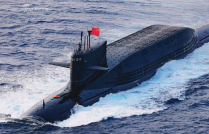 Tàu ngầm lớp Jin của Trung Quốc. (Ảnh: Sina).

