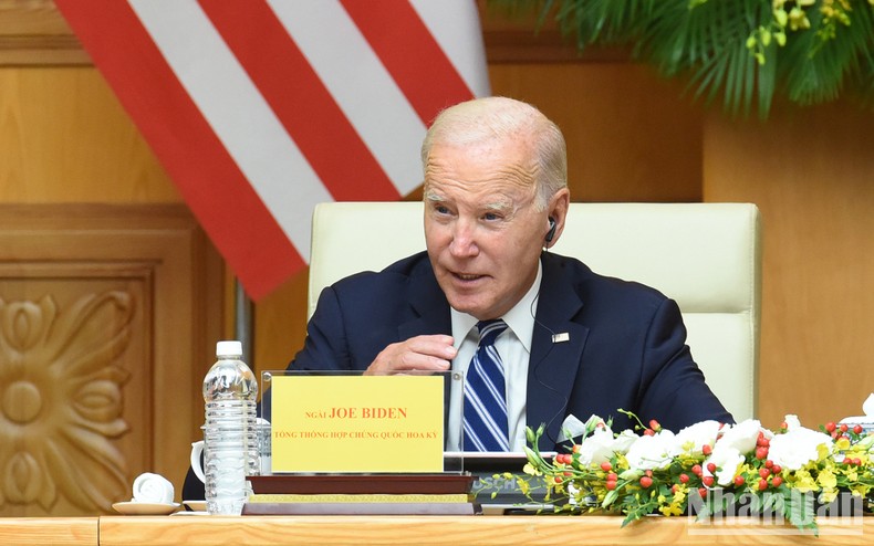 Tổng thống Hoa Kỳ Joe Biden phát biểu tại Hội nghị.
