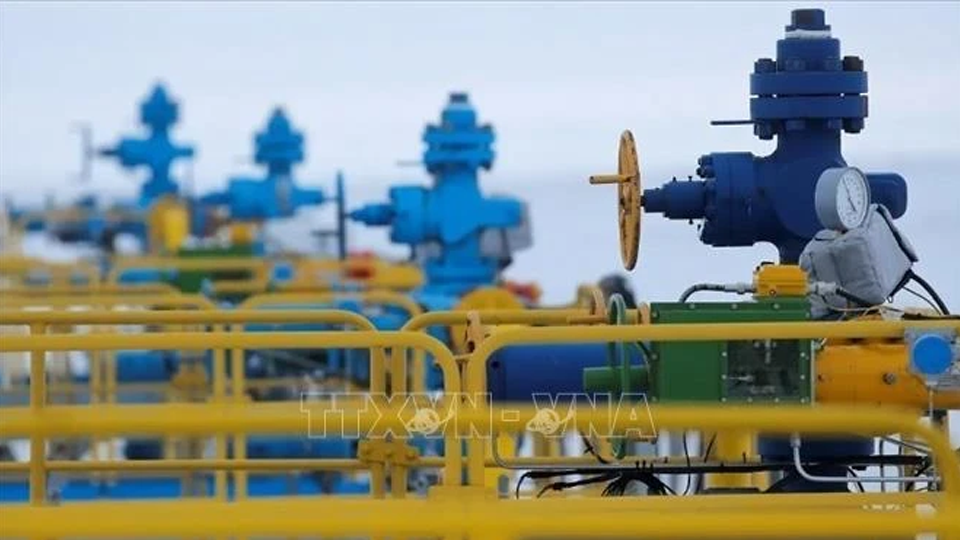 Toàn cảnh giếng khí đốt Bovanenkovo thuộc sở hữu của Tập đoàn Gazprom (Nga) ở bán đảo Yamal. (Ảnh: Reuters/TTXVN)
