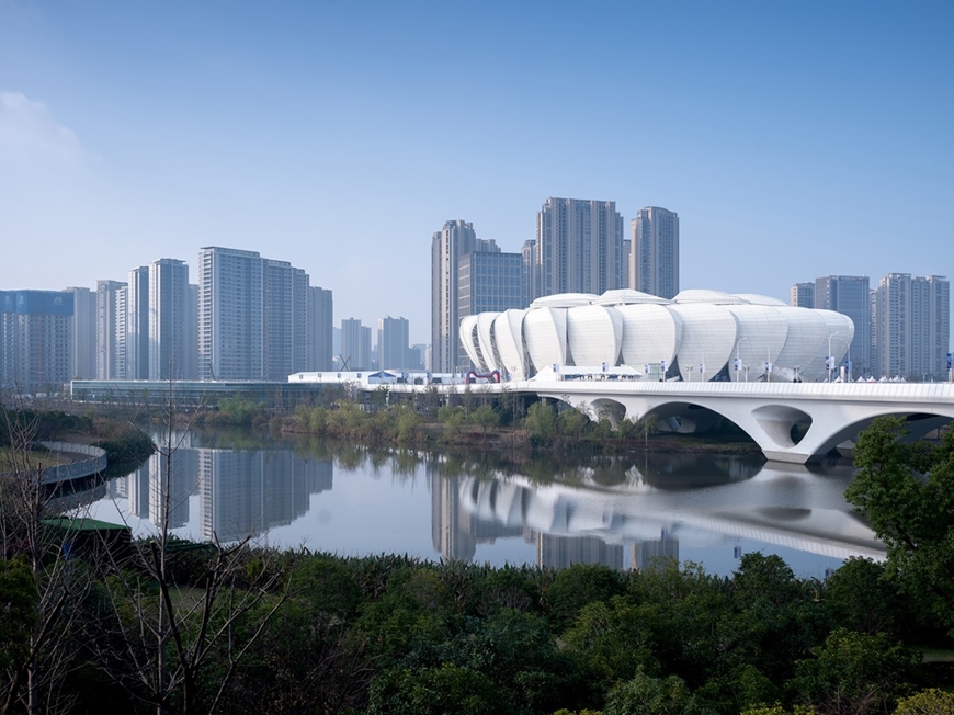 Sân vận động Olympic Hàng Châu được đánh giá là một trong những sân thi đấu đẹp nhất thế giới.
Ảnh: Asian Games 