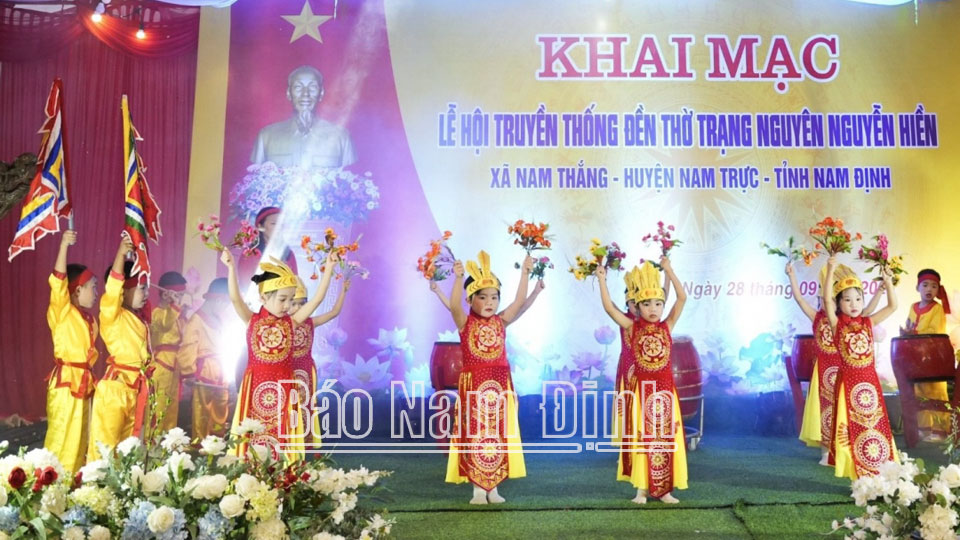 Lễ hội truyền thống Đền thờ Trạng nguyên Nguyễn Hiền năm 2023