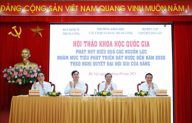 Sử dụng hiệu quả các nguồn lực
để phát triển đất nước