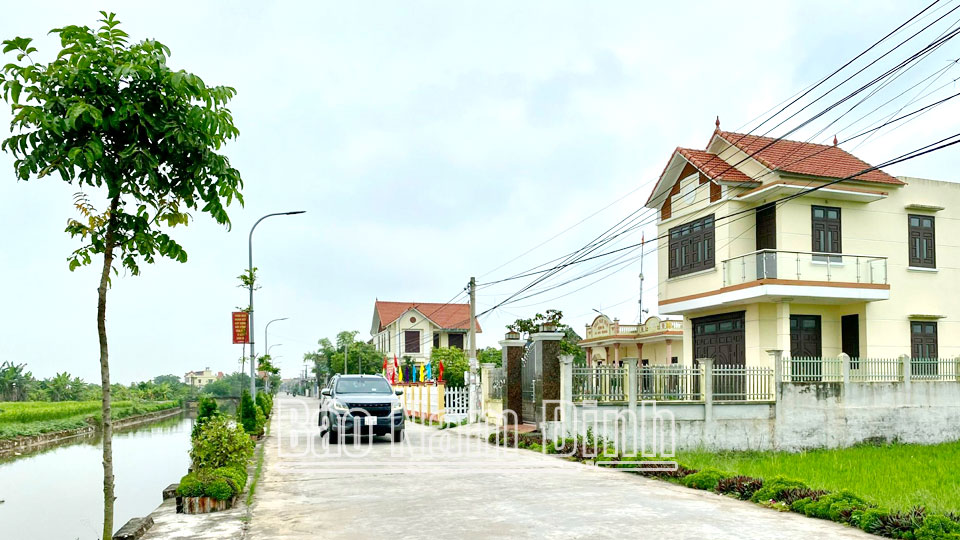 Một góc nông thôn mới xã Hải Quang.