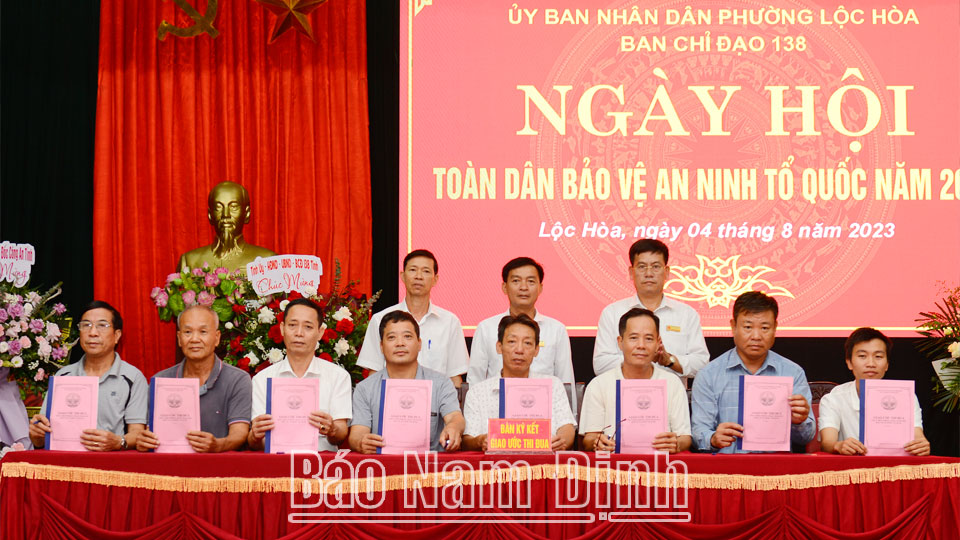 Xây dựng thế trận 
an ninh nhân dân vững chắc