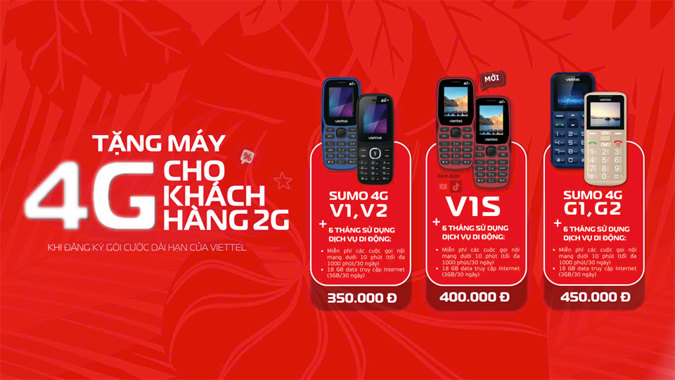 Viettel tặng điện thoại 4G miễn phí cho khách hàng