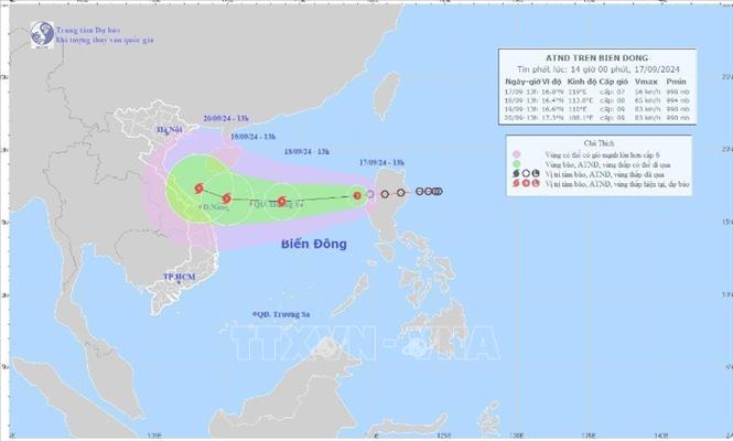 Công điện của Chủ tịch UBND tỉnh về việc chủ động ứng phó áp thấp nhiệt đới có khả năng mạnh lên thành bão