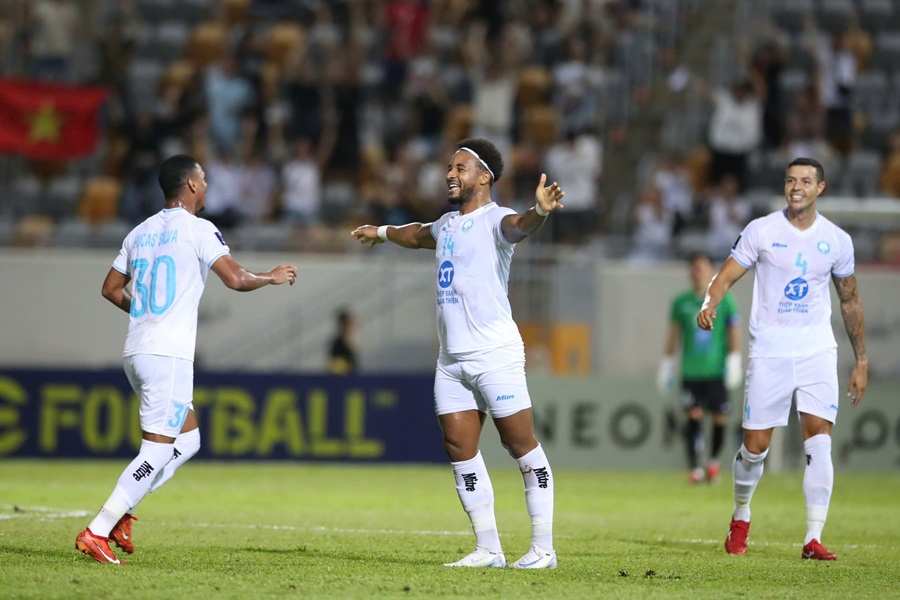 Rafaelson (Nguyễn Xuân Son) tỏa sáng giúp Nam Định thắng đẹp ngày ra quân AFC Champions League Two. Ảnh: Nam Dịnh FC.