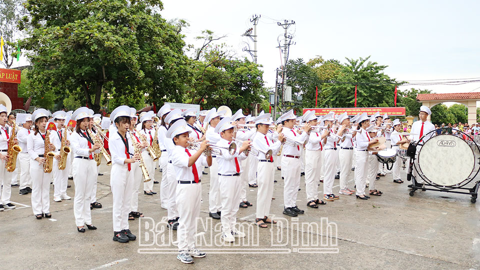 Âm vang nhạc kèn trong Ngày hội Văn hóa - Thể thao truyền thống huyện Trực Ninh năm 2024