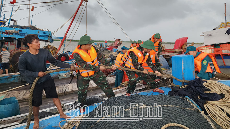 Lực lượng vũ trang tỉnh chủ động, sẵn sàng các phương án phòng, chống bão số 3 