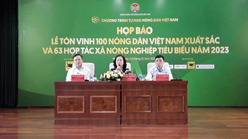 Công bố Danh hiệu "100 Nông dân Việt Nam xuất sắc năm 2023"