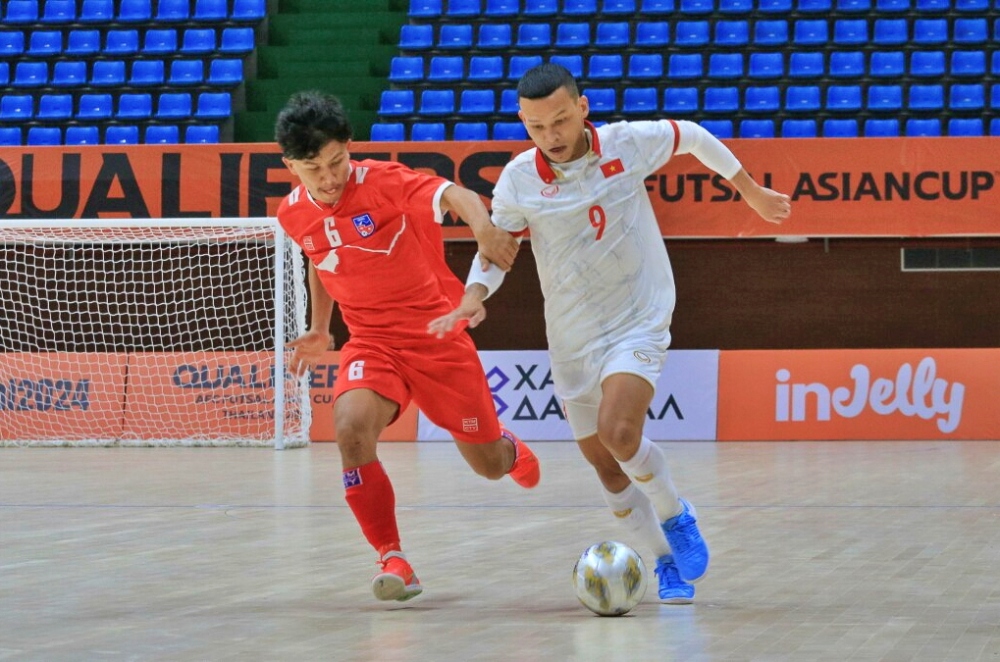 ĐT Futsal Việt Nam thắng đậm ĐT Futsal Nepal