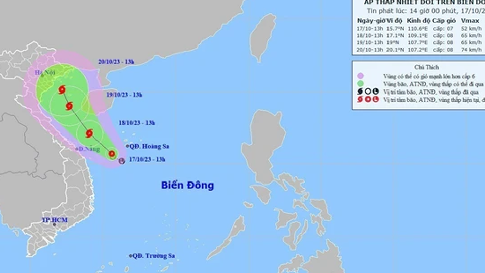 Các tỉnh từ Quảng Ninh đến Khánh Hòa chủ động ứng phó với áp thấp nhiệt đới