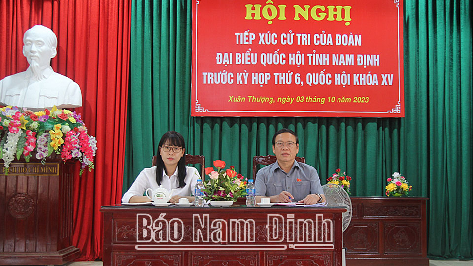 Đoàn đại biểu Quốc hội tỉnh tiếp xúc cử tri trước kỳ họp thứ 6, Quốc hội khóa XV