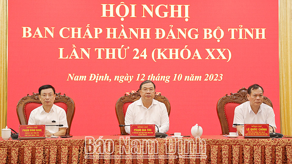 Hội nghị lần thứ 24 Ban Chấp hành Đảng bộ tỉnh khóa XX