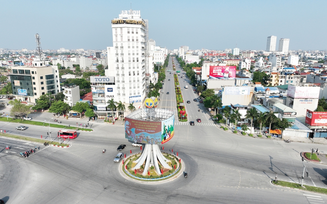 Thành phố Nam Định hôm nay. Ảnh: Viết Dư
