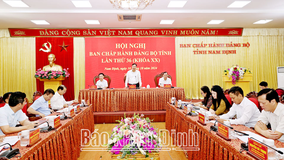 Hội nghị lần thứ 36 Ban Chấp hành Đảng bộ tỉnh khoá XX