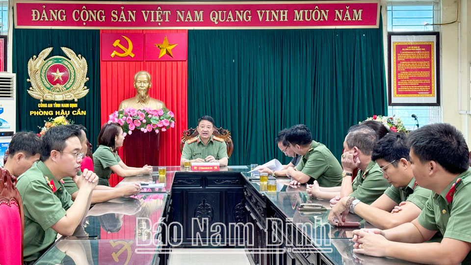 Tác phẩm tham dự giải báo chí Búa Liềm vàng lần thứ IX-2024: Công tác hậu cần đáp ứng tốt yêu cầu công tác, chiến đấu, xây dựng lực lượng, góp phần đảm bảo an ninh trật tự trên địa bàn tỉnh Nam Định